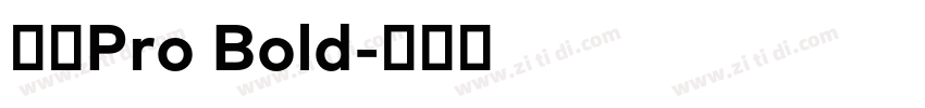 日产Pro Bold字体转换